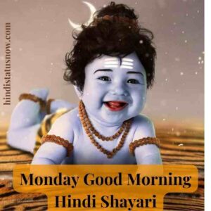 शुभ सोमवार | Monday Good Morning Hindi Shayari शुभ सोमवार | Monday Good Morning Hindi Shayari